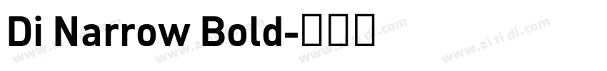 Di Narrow Bold字体转换